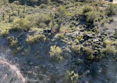 Shot of crew in the desert