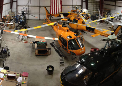 Helicopters in the garage