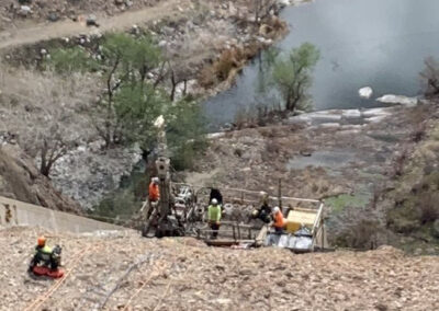 Men surveying the land