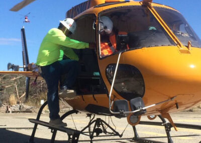 Yellow helicopter